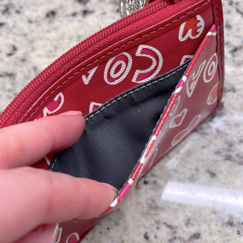 Coach Poppy Graffiti Hearts Card Holder EUC - Picture 4 of 9